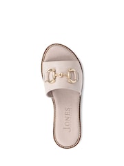 Jones Bootmaker Gold Emillina Leather Buckle Mule Sandals - Image 4 of 6