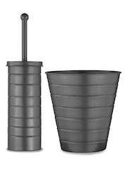 Our House Grey Toilet Brush And Bin Set - Image 3 of 3