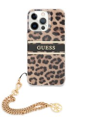 Guess Natural iPhone 13 Pro Case - Pc/Tpu Stripe with Charm Chain - Image 1 of 8