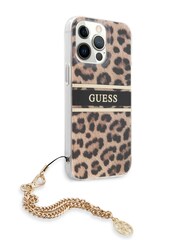 Guess Natural iPhone 13 Pro Case - Pc/Tpu Stripe with Charm Chain - Image 3 of 8