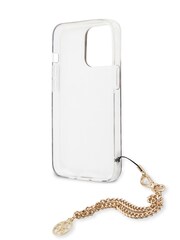 Guess Natural iPhone 13 Pro Case - Pc/Tpu Stripe with Charm Chain - Image 7 of 8