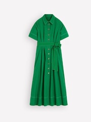 Boden Green Sarah Cotton Midi Shirt Dress - Image 1 of 1