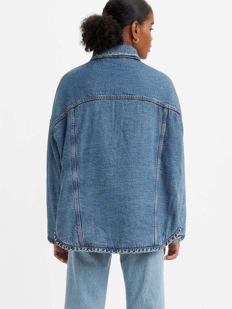 Levi's® Blue Fly Trucker Jacket - Image 2 of 4