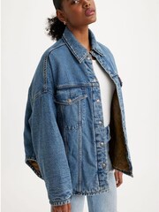 Levi's® Blue Fly Trucker Jacket - Image 3 of 4