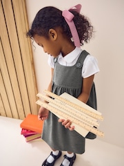 Grey Jersey Stretch Pinafore School Dress (3-14yrs) - Image 2 of 7