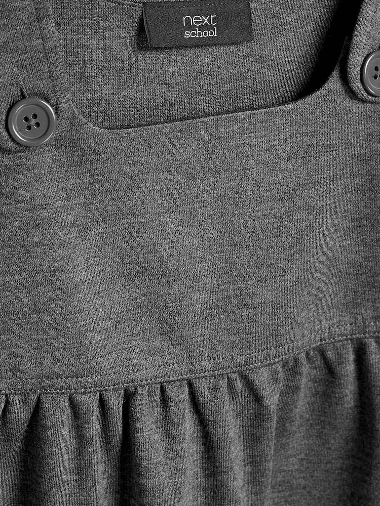 Grey Jersey Stretch Pinafore School Dress (3-14yrs) - Image 8 of 8