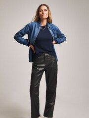 JD Williams Blue Anthology Midnight Bamboo Jersey Long Sleeve Tee - Image 3 of 4