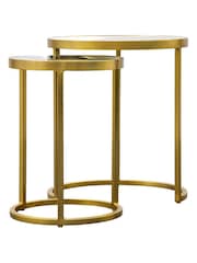 Gallery Home Gold Ruston Nest of 2 Tables - Image 10 of 11
