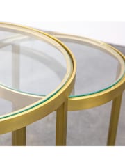 Gallery Home Gold Ruston Nest of 2 Tables - Image 3 of 11