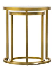 Gallery Home Gold Ruston Nest of 2 Tables - Image 5 of 11