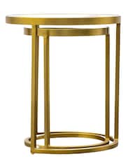Gallery Home Gold Ruston Nest of 2 Tables - Image 7 of 11
