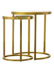 Gallery Home Gold Ruston Nest of 2 Tables - Image 8 of 11