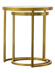 Gallery Home Gold Ruston Nest of 2 Tables - Image 9 of 11