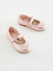 Pink Wide Fit (G) Mary Jane Touch Fastening Occasion Shoes - Image 1 of 5