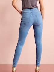 Jasnoniebieskie - Push-Up Skinny Jeans - Image 3 of 5