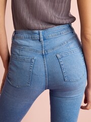 Jasnoniebieskie - Push-Up Skinny Jeans - Image 4 of 5