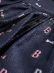 Baker by Ted Baker Navy Cloque Dress - Image 9 of 9