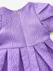 Baker by Ted Baker Lilac Purple Cloque Dress - Image 2 of 9