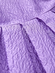 Baker by Ted Baker Lilac Purple Cloque Dress - Image 3 of 9