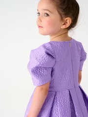 Baker by Ted Baker Lilac Purple Cloque Dress - Image 8 of 9