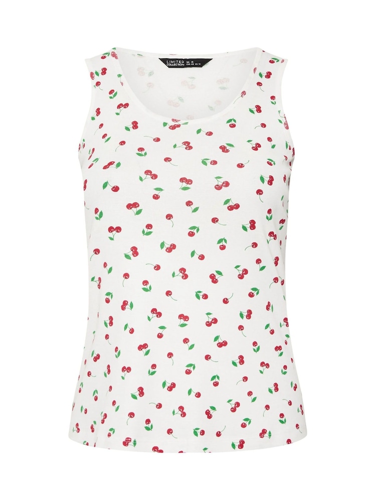 Yours Curve White Limited Ribbed Vest Top - Image 5 of 5 Yours Curve White Limited Ribbed Vest Top - Image 5 of 5