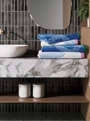 Ted Baker Denim Dragonfly 100% Cotton Towel - Image 3 of 3