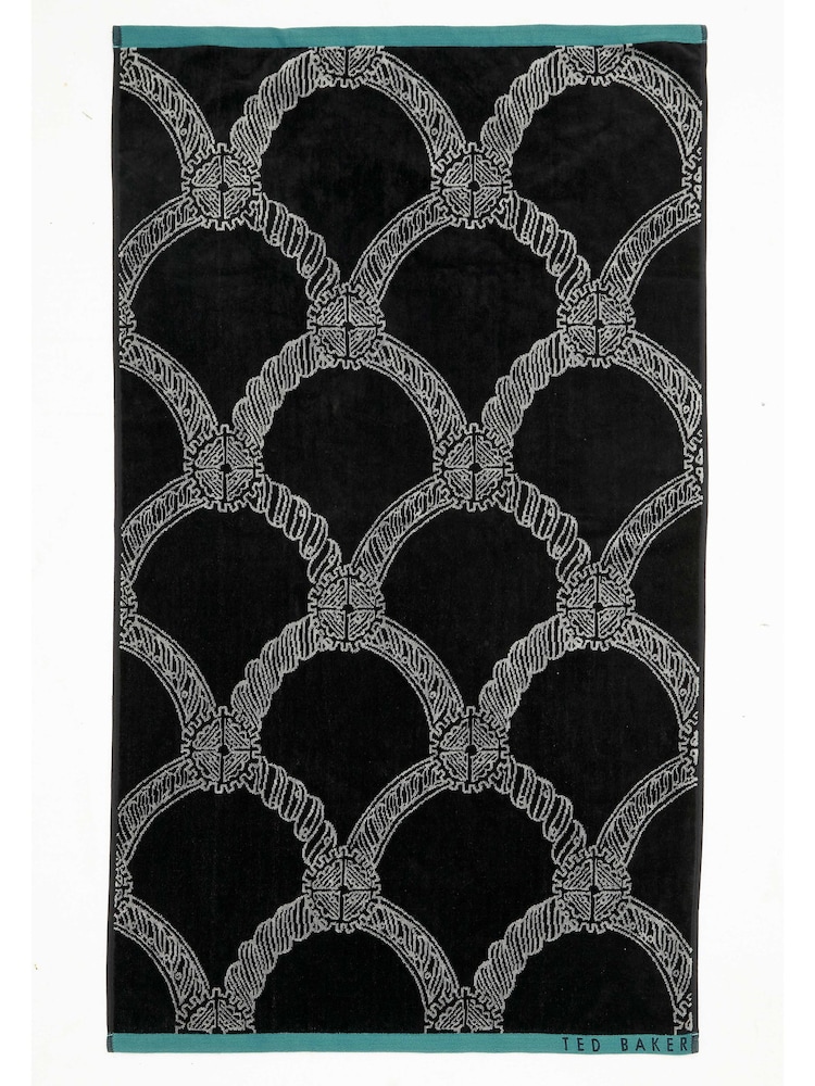 Ted Baker Mono Braid 100% Cotton Towel - Image 2 of 2