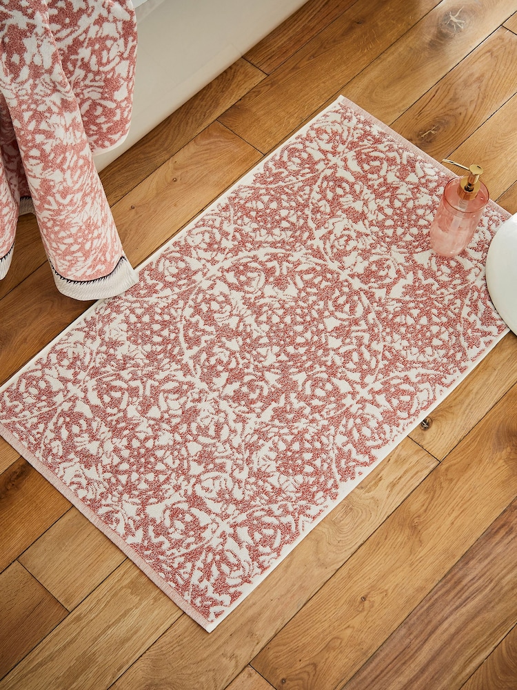 Bedeck of Belfast Coral 100% Cotton Celina Bath Mat - Image 1 of 2