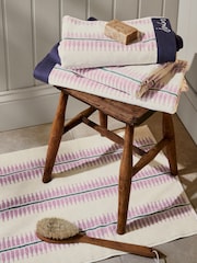 Joules Oat Fruity Stripe 100% Cotton Towels - Image 1 of 2
