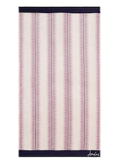 Joules Oat Fruity Stripe 100% Cotton Towels - Image 2 of 2