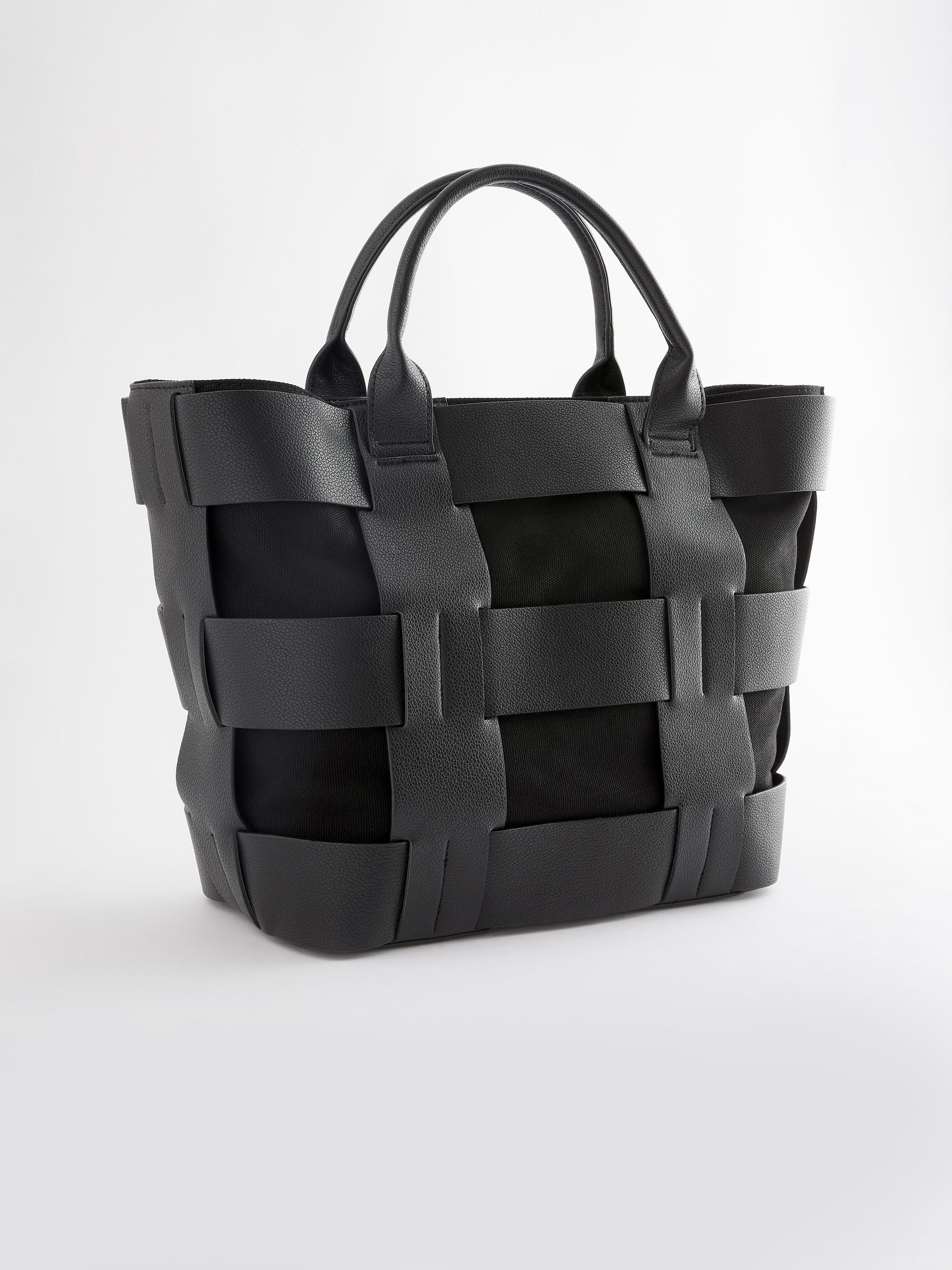 Buy Black Weave Shoulder Bag from Next Luxembourg