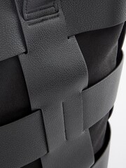 Black Weave Shoulder Bag - Image 6 of 8