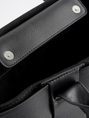 Black Weave Shoulder Bag - Image 7 of 8