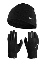 Nike Black Women's Fleece Hat And Glove Set - Image 1 of 1