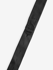 Black Plain Silk Bow Tie - Image 4 of 5