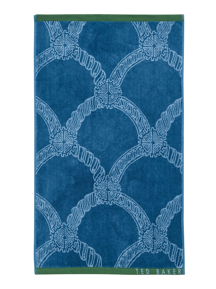 Ted Baker Denim Braid 100% Cotton Towel - Image 2 of 2