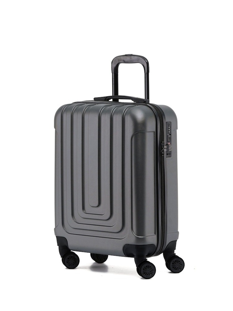 Flight Knight 55x40x20cm Ryanair Priority 8 Wheel ABS Hard Case Cabin Carry On Hand Luggage - Image 1 of 6