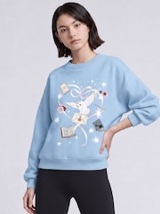 Rags & Rascals Blue Harry Potter Hedwig Heart Sweatshirt & Flared Leggings Set - Image 2 of 4