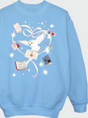 Rags & Rascals Blue Harry Potter Hedwig Heart Sweatshirt & Flared Leggings Set - Image 4 of 4