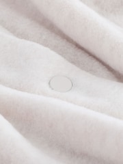 Ecru Fleece Bomber Jacket - Image 6 of 6
