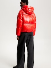 Tommy Hilfiger Red New York Gloss Puffer Jacket - Image 2 of 7
