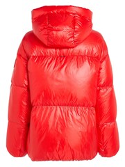 Tommy Hilfiger Red New York Gloss Puffer Jacket - Image 6 of 7