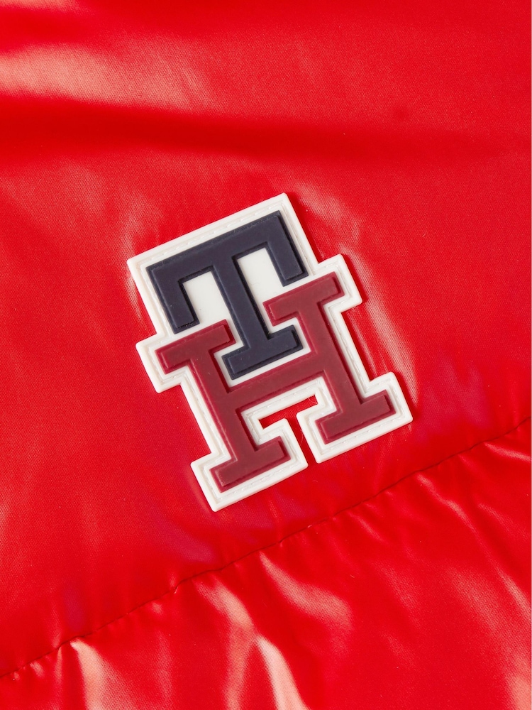 Tommy Hilfiger Red New York Gloss Puffer Jacket - Image 7 of 7