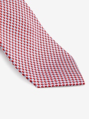 Red/Light Blue Geometric Signature Made In Italy Tie - Image 2 of 3