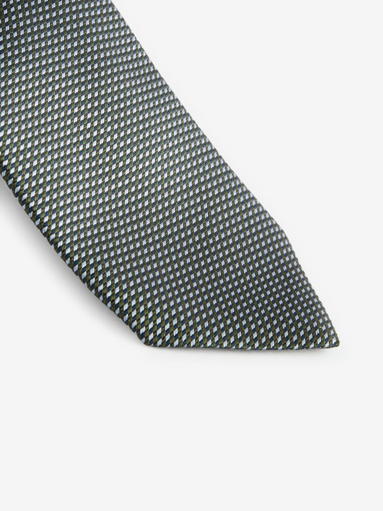 Forest Green Textured Signature Made In Italy Tie - Image 2 of 3