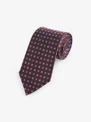 Fig Brown/Blue Floral Signature Made In Italy Tie - Image 1 of 3
