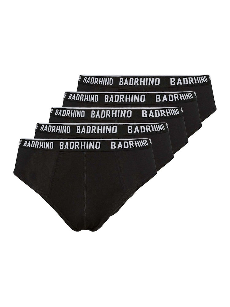 BadRhino Big & Tall Black Briefs 5 Packs - Image 2 of 3
