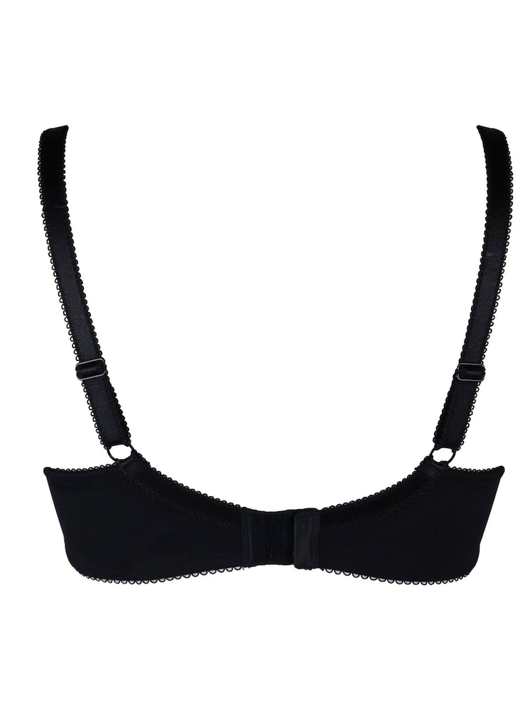 Pour Moi Black Opulence Non Wired T-Shirt Bra - Image 4 of 4