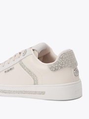 Carvela White/Light Pink Daze Jewel Trainers - Image 3 of 5