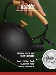 La Cafetiere Black 16L Whistling Kettle - Image 3 of 5